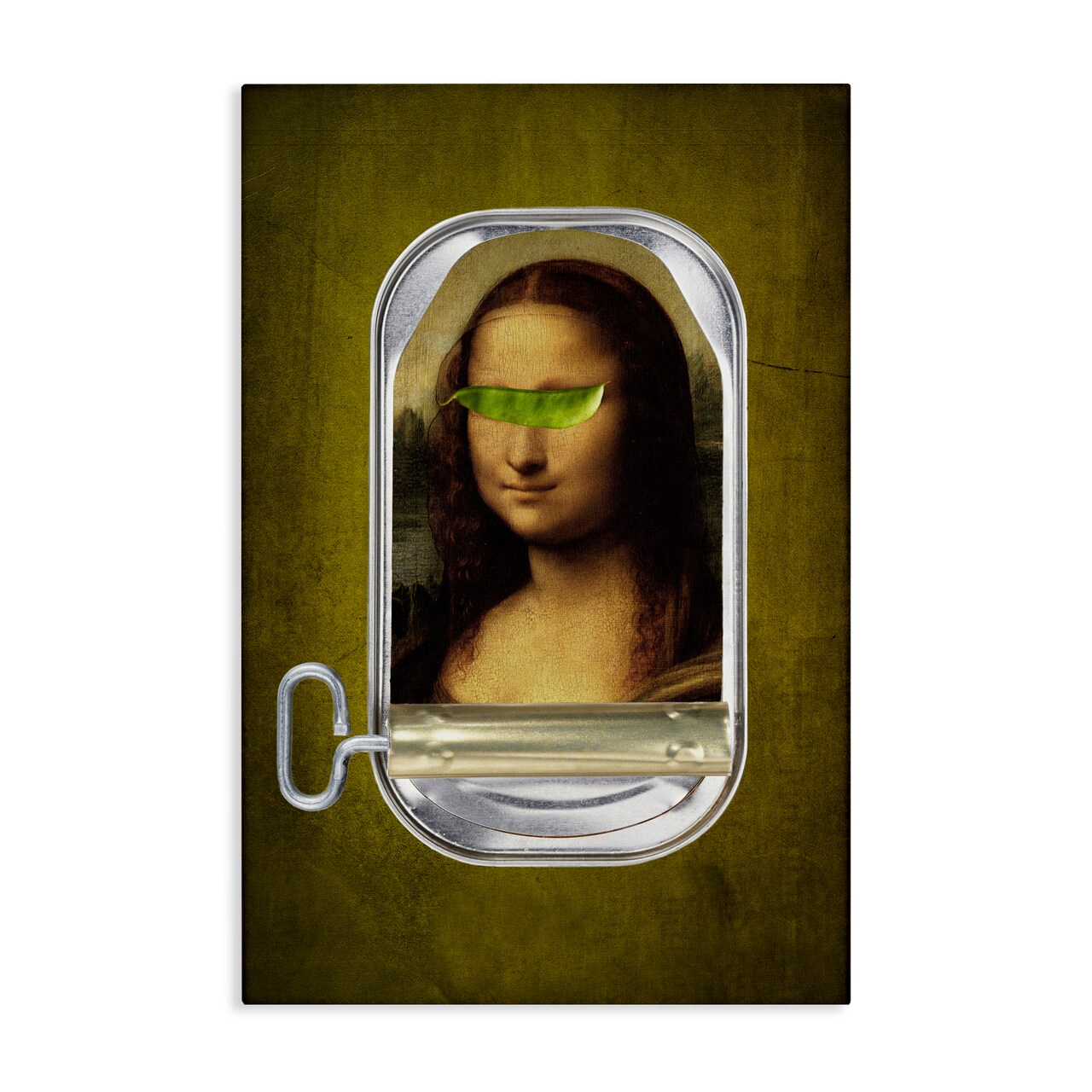 Stupell Industries Canned Mona Lisa Canvas, design by Elo Marc